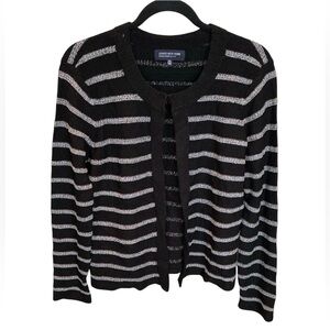 Sparkly silver and black cardigan